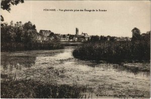 CPA PÉRONNE ve gé prise des Étangs de la Somme (808017)