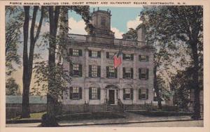 New Hampshire Portsmouth Pierce Mansion Erected 1799