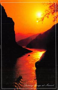 B53984 Dutang Gorge at Sunset china