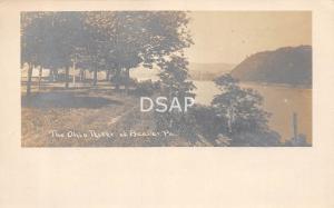 Pennsylvania Pa Postcard Real Photo RPPC c1910 BEAVER The Ohio River Scene