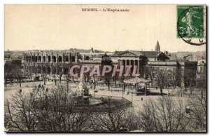 Old Postcard Nimes L & # 39esplanade