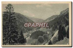 Old Postcard Da Hollental Mit Ravennabrucke