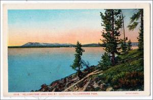 WY - Yellowstone Lake & Mt Sheridan, Yellowstone National Park