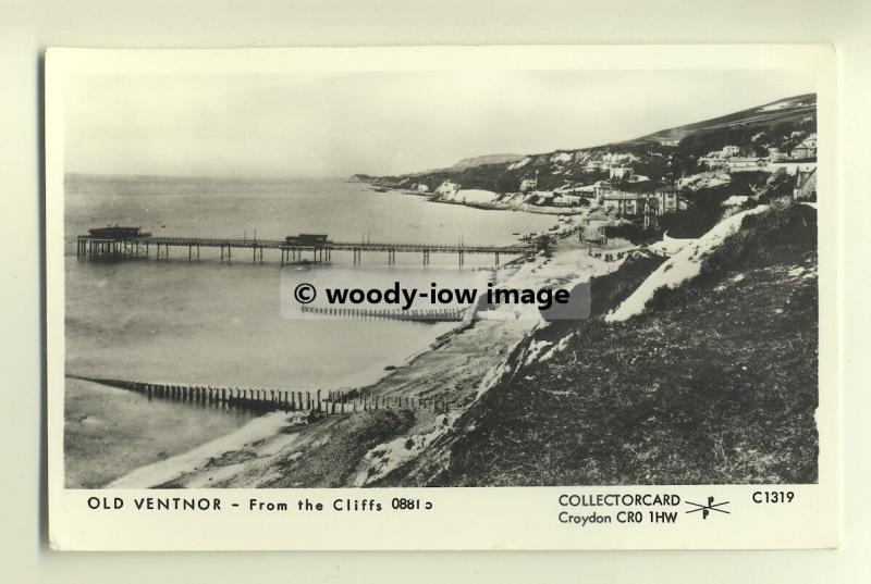 pp0347 - Isle of Wight , Ventnor Pier from the cliffs c1880 - Pamlin postcard