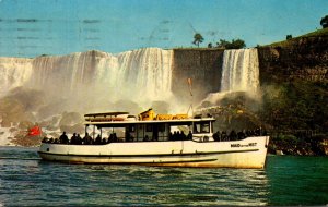 Canada Niagara Falls Maid Of The Mist Passing The American Falls 1967