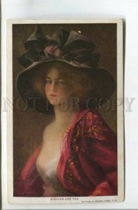 478163 Philip BOILEAU Belle Girl FASHION Evening and you postcard R&N #109