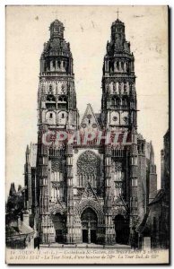 Tours Old Postcard Cathedral of St. Galen