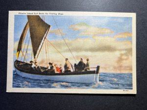 Mint Pitcairn Island Postcard Surf Boats for Visiting Ships Sailing Sailboat