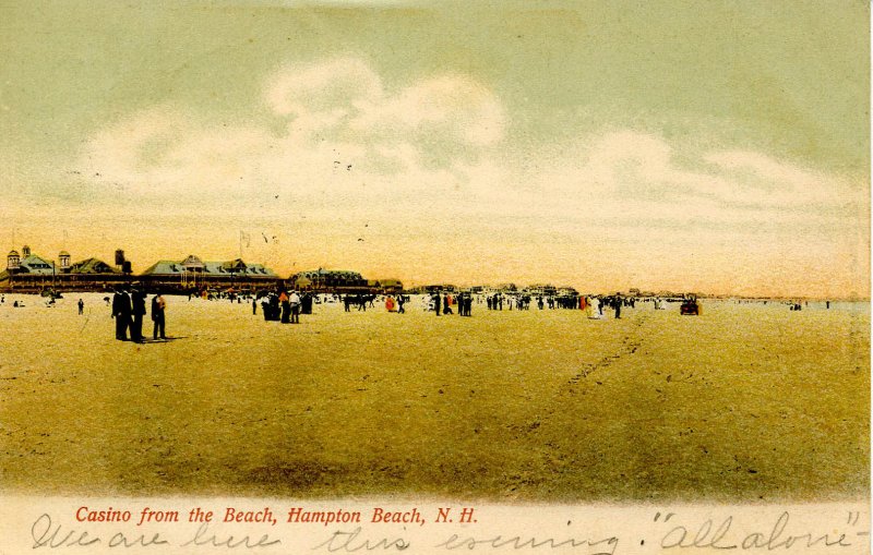 NH - Hampton Beach. Casino from the Beach circa 1900