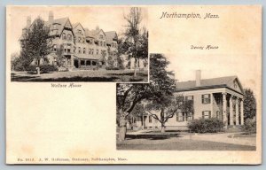Northampton  Massachusetts  Dewey & Wallace House   Postcard  c1907