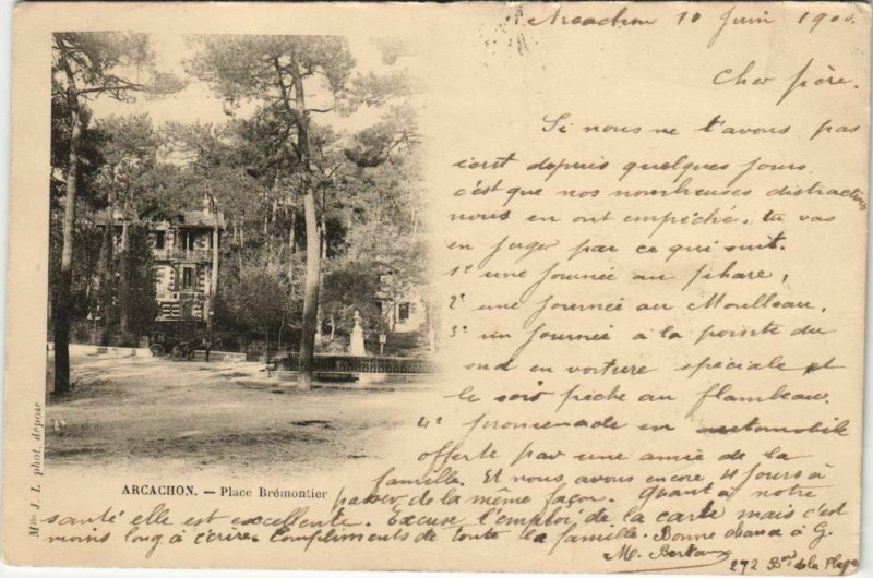 CPA ARCACHON-Place Brémontier (27847)