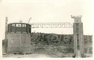 RPPC of Spillway Towers Kingsley Dam During Construction Nebraska