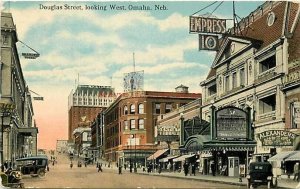 NE, Omaha, Nebraska, Douglas Street Looking West, Curteich No. A56036