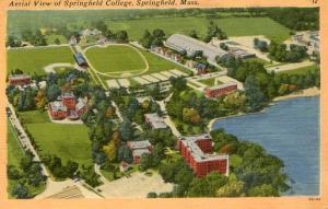 MA - Springfield. Aerial View of Springfield College