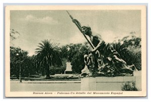 Monument to the Magna Carta Buenos Aires Argentina UNP WB Postcard W8