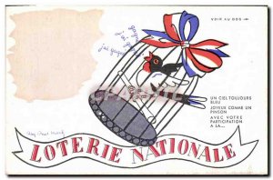 Old Postcard Fancy National Lottery Bird