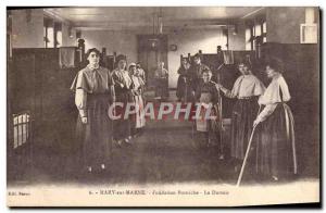 Old Postcard Mary sur Marne Borniche Foundation Dormitory