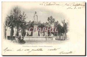 Our Lady of Marceile - Monumental Fountain - Old Postcard