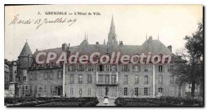 Old Postcard Grenoble Hotel De Ville