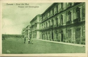 italy, TARANTO, Corso due Mari, Palazzo dell'Ammiragliato (1920s) Postcard