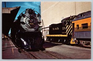 Railroad Locomotive Train Postcard - Burlington #5626