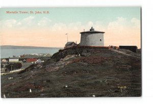 St. John New Brunswick Canada Postcard 1907-1915 Martello Tower