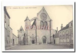 Chartres Old Postcard Church of Saint Aignan