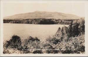 RPPC Postcard Gilmore Pond & Monadnock Mt Jaffrey NH