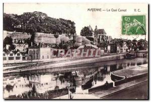 Old Postcard Mayenne the qual carnot