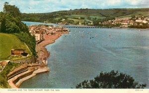 UK England Shaldon and Teign Estuary from the Ness pier bridge