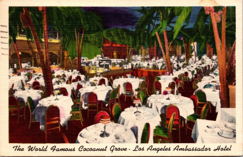 Linen PC World Famous Cocoanut Grove The Ambassador Hotel Los Angeles California