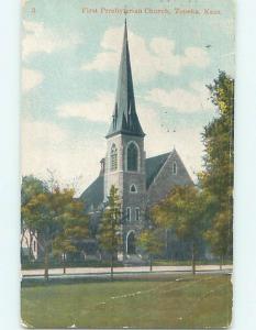 Bent Divided-Back CHURCH SCENE Topeka Kansas KS L5991