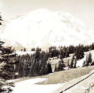 RPPC Mount Rainier Yakima Park 673 Ellis 1920s Washington Pacific NW PCBG6C