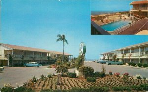 La Jolla San Diego California Shores Hotel 1960s Amescolor Postcard 21-8463