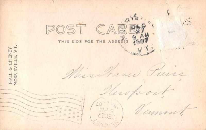 Morrisville Vermont Birds Eye View Real Photo Antique Postcard J56193