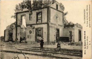 CPA En Champagne La Gare de SILLERY apres le terrible Bombardement (346534)