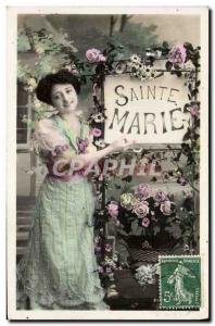 Old Postcard Fancy Marie Surname