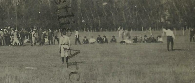 Lewisville MINNESOTA RPPC 1910 BASEBALL GAME Underway nr Madelia St. James