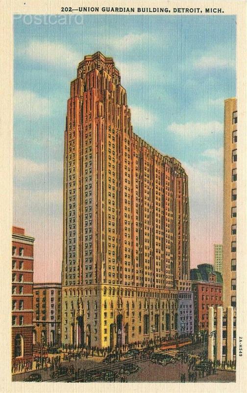 MI, Detroit, Michigan, Union Guardian Building, Curteich No. 2A-H549