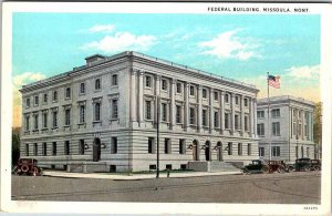 Postcard BUILDING SCENE Missoula Montana MT AL7076