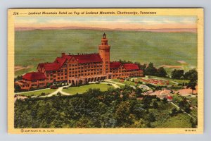Chattanooga TN - Tennessee, Lookout Mountain Hotel, Vintage, Linen, Postcard 