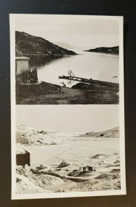 Mint Vintage Greenland Polar Scenic View Black & White Real Picture Postcard