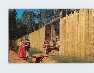 Postcard James Fort, Jamestown Park, Jamestown, Virginia