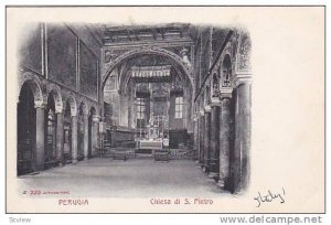 Interior, Chiesa Di S. Pietro, Perugia (Umbria), Italy, 1900-1910s