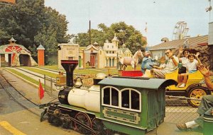 Palisade New Jersey Palisades Amusement Park Mini Train Vintage Postcard AA6660