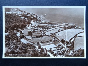 Devon Aerial View LEE BAY nr ILFRACOMBE - Old RP Postcard by Aero Pictorial Ltd