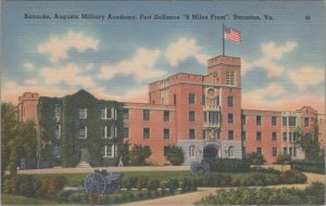 Postcard Barracks Augusta Military Academy Fort Defiance Staunton VA