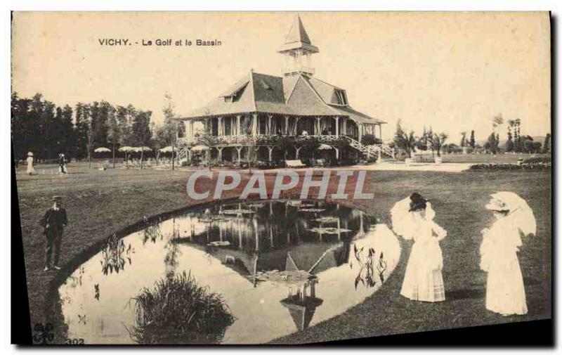 Old Postcard Vichy Golf and Basin