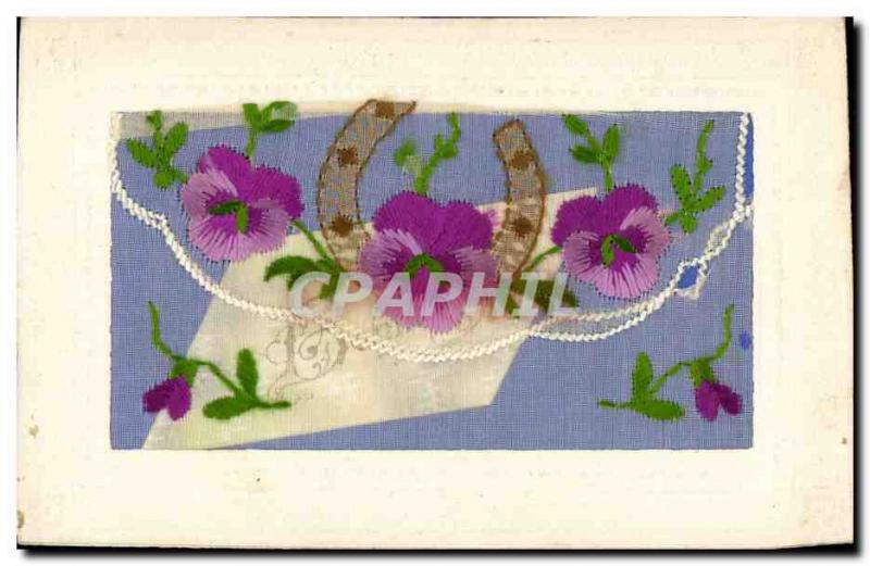 Old Postcard Fancy woven Horseshoe