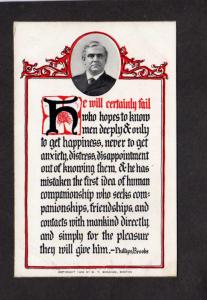 Sheahan Sheahan's Famous People Phillips Brooks Poem 1908 Postcard Carte Postale